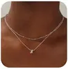 Collar de Moda Transfronterizo Europeo y Americano Versátil en Capas con Iniciales y 26 Colgantes, Nuevo Estilo para Mujer 2024 para Superponer