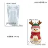 Novo molde de silicone de boneco de neve 3D para fazer cachecóis, moldes de vela de aromaterapia DIY de Natal e ornamentos de gesso artesanais