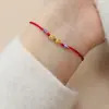Pulsera de cuerda roja de plata de ley s925 de moda nacional, pulsera tejida a mano finamente, joyería de pulsera de año de nacimiento nacional para hombres y mujeres