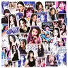 50 pegatinas de graffiti para grupos de hombres y mujeres coreanos colección personajes de dibujos animados bicicleta computadora cuaderno pegatinas al por mayor