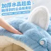 Cama para gato, quente de inverno, design semi-fechado para uma sensação de segurança, forrada com fleece e espessa para aquecimento extra, cama para pet de novo estilo, cama de inverno para cachorro