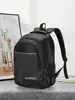 Mochila de Negocios Transfronteriza Casual Simple Negro Puro Tela Oxford Mochila Escolar Gran Capacidad Mochila para Computadora de Viajero de Negocios