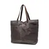 Bolso Tote Unisex Gran Capacidad Lona Encerada Bolso para Viajes Diarios Bolso de Hombro Impermeable Bolso de Compras de Alto Valor