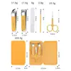 Set de Cortauñas de Alta Calidad para el Hogar Meidao con Diseño Elegante, Almacenamiento Sencillo, Cortauñas Portátil, Lima de Uñas y Set de Limpiadores de Oídos