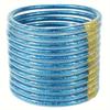 Pulsera de silicona transparente de 12 capas con relleno de polvo de oro pulsera de polvo de oro color caramelo linda pulsera para mujer JELLY BANGLE