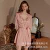 Pijama sexy de invierno para mujer, lencería fina de seda helada, camisón con cuello en V, ropa de casa, vestido largo para el cabello, 2022
