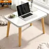 Mesa de Centro Simple Moderna para Apartamentos Pequeños, Uso en el Hogar, Mesa Pequeña para Habitaciones de Alquiler, Mesa de Comedor Simple, Mesa Baja para Personas Perezosas para Sentarse en el Suelo