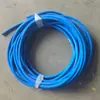 Manguera de alta presión de colores, 60 m de longitud, manguera flexible trenzada con alambre de acero, resistente a altas temperaturas y al aceite, para transmisión de aceite y aire