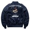 Chaqueta de piloto de la fuerza aérea de otoño transfronteriza para hombre, uniforme de béisbol bordado estilo coreano, chaqueta militar de talla grande de primavera y otoño, marca de moda