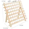 Marco de alambre para sostener hilo de cáñamo hilo de coser tipo gancho pared lana hilo de jade marco pagoda almacenamiento carrete doméstico cristal madera maciza