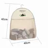 Bolsa de Armazenamento de Panda com Zíper para Roupa Íntima, Meias, Organizador Multicamadas, Bolsa de Rede para Pendurar em Dormitório