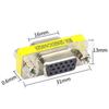 Adaptador vga fêmea para fêmea cabeça fêmea direta cabeça de extensão de linha vga adaptador de cabeça macho-fêmea de 15 a 15 furos