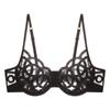 Ropa interior de estilo francés para mujer, sexy, ultrafina, de gasa con encaje, talla grande, pecho grande, sujetador push-up pequeño antiflacidez.