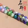 Mingdu Cristal Rosa Olho de Gato Contas Soltas Rosa Branco Amarelo Azul Verde Roxo Vermelho Contas de Pedra Olho de Gato Acessórios DIY Atacado