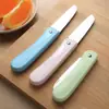 Faca de frutas dobrável, aço inoxidável, portátil, para uso doméstico, ideal para descascar e fatiar frutas e vegetais em dormitórios, uma pequena faca afiada e conveniente para carregar por aí