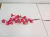 Galho de flor de pessegueiro artificial atacado decoração de sala de estar de alta qualidade 3 galhos flor de pessegueiro decoração de vaso de cerâmica retrô chinês arte floral