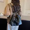 Mochila multifuncional de alta gama, estilo vintage, para mujer, con gran capacidad, material de cuero suave, y se puede usar como bolso de hombro o bolso cruzado, adecuada para el trabajo y los desplazamientos.
