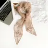 Bufanda de Seda con Bordado de Encaje Estilo Francés para Mujer, Nuevo Modelo de Verano, Larga Decorativa de Alta Gama Versátil, Deseo Puro, Venta al por Mayor