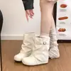Botines Retro Versátiles de Suela Gruesa para Mujer 2026 Nuevo Estilo Otoño Combinan Bien con Faldas Adelgazantes que Aumentan la Altura Botines Birkenstock Skinny