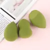 Huevo de Belleza Personalizable con Color Logo Empaque Herramientas de Maquillaje Hidrofílico PU Sin Látex Gota de Agua Calabaza Oliva