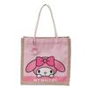 Bolsa de Lino Pacha Perro Dibujo Animado Sanrio Retro Pequeña de Lino Regalo Bolsa de Lona de Lino Hello Kitty Kuromi