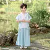 Trajes Hanfu de Recitación de Poesía para Niños, Trajes Tradicionales Chinos para Niñas, Atuendos para Actuaciones Corales, Trajes Tang de Jardín de Infancia para Actuaciones del 1 de Junio