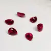 Rubí Cultivado Piedra Preciosa Artificial Rojo Sangre de Paloma Corindón Piedra Suelta 7A Varias Formas Liquidación al por Mayor