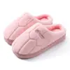 Pantuflas de Algodón para Mujer en Invierno Suela Gruesa Estilo Pareja Lindo Estilo Coreano Dormitorio Estudiantil Hogar Antideslizantes Interiores Pantuflas de Felpa para Hombre