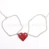 Pulseira de Blocos de Montar Casal Bff Pode Ser Emendada e Separada Pulseira de Blocos de Montar Criativa Pulseira com Pingente de Coração de Amizade Equipe
