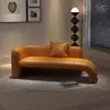 Tumbona Minimalista Estilo Italiano para Sala de Estar, Sofá Individual, Sillón Reclinable, Hotel, Casa de Huéspedes, Asiento de Sofá para Ocio, Tumbona para Apartamento Pequeño