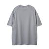 Camiseta de manga corta con cuello redondo, bordada con letras sencillas de marca de moda americana, para hombre y mujer, verano 2025, holgada, informal, combinable.