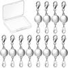 Juego de hebillas magnéticas para joyería, muy popular en Amazon, con diamantes de imitación redondos en forma de corazón.