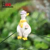 Desenho Animado Fofo Ganso Branco Grande Aquário Decoração Acessórios Arte de Jardim Micro Paisagem Vaso de Flores Tanque de Escalada Pequeno Presente