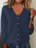 Cárdigan de Punto para Mujer, Chaqueta de Punto para Primavera y Verano, Cárdigan Suéter de Manga Larga, Chaqueta de Temporada Tallas Grandes, Chaqueta Suéter Transfronteriza para Mujer