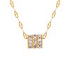 Estilo coreano Ins Niche Nova Entrada de Luxo Três Fileiras Colar de Cintura de Diamante Completo Moda Personalizado Banhado A Ouro Clavícula Pescoço Cadeia