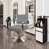 Cadeira de barbeiro salão de cabeleireiro banqueta para corte de cabelo salão de beleza área de permanente e coloração assento elevatório cadeira de salão de beleza