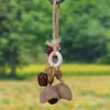 Sinos de Vento Naturais de Casca de Fruta, Chaveiros Tecidos à Mão, Pingentes para Celular, Sinos de Vento Tecidos à Mão de Plantas, Pendentes Decorativos para Quarto