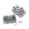 Conjunto de alfinetes coloridos para uso doméstico, alfinetes de posicionamento, alfinetes de fixação para costura, alfinetes de pérola, agulhas para miçangas e ferramentas para alfaiates.