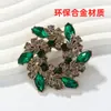 Broche de Bauhinia Totalmente Ecológico para Mujer, Exquisita Guirnalda de Corsage de Alta Gama Resistente Incrustada de Diamantes Pin para Accesorios de Ropa