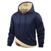 [Edición Especial Transfronteriza] Sudadera con Capucha Gruesa de Terciopelo de 25 Años para Hombres Jóvenes y de Mediana Edad en Primavera y Otoño Estilo Americano para Estudiantes Jóvenes