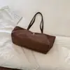 Bolso de mano de gamuza moderno para mujer, nueva colección otoño 2026, bolso de mano simple, color liso, bolso de hombro para el día a día