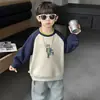 Sudadera para Niños Otoño Invierno Más Terciopelo Manga Larga Casual Infantil Pulóver 2026 Nuevo Estilo Capa Base Ropa para Bebé