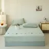 Shu Zun Ke Otoño/Invierno Dibujos Animados Estilo Simple Más Terciopelo Estilo Engrosado Terciopelo de Leche Bordado Burnout Artículo Único Sábana Bajera