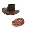 Sombrero Vaquero Occidental Transfronterizo Sombrero Vaquero Piel de Pollo Sombrero Dick Sombrero de Sol de Verano Sombrero de Jazz Escénico