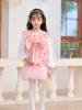 Vestido Princesa Forrado com Fleece Novo para Meninas Primavera e Outono 2026 Vestido Infantil Roupa de Ano Novo Roupa de Véspera de Ano Novo para Meninas