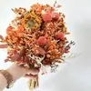 Ramo de Flores Secas, Hierba de la Pampa Más Vendida de Amazon, Juncia, Gypsophila, Flores Secas Serie Rosa, Regalo para el Día de San Valentín Chino y Navidad