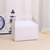 Caja de Regalo de Cartón Blanco de Color Sólido Monocromático Caja para Pasteles Empaque de Regalo para Fiestas y Festividades Cartón tipo Bolsa Venta Directa de Fábrica Venta al por Mayor
