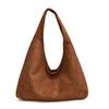 Bolsa Grande Fosca Retrô Feminina 2025 Nova Outono e Inverno Grande Capacidade Bolsa de Ombro Maillard Trabalho Deslocamento Bolsa Tote