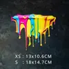 Adesivo de Carro Pintura 3D Adesivo de Carro Pintura Adesivo Fluxo Arco-Íris Dopamina Adesivo Decorativo Personalizado Arranhão J114