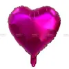 Globo de Amor de 18 pulgadas Versión Ligera Monocromática Globo de Película de Aluminio en Forma de Corazón Decoración para Habitación de San Valentín Boda Día de Año Nuevo Globo Volador